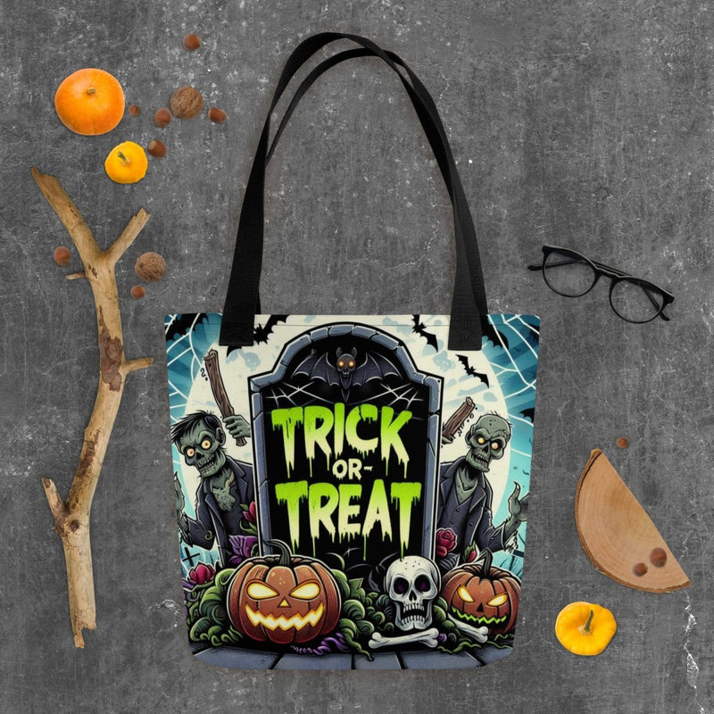 Tombstone And Zombies Trick Or Treat Tote bag - Diverse Creations & CompanyTote Bag