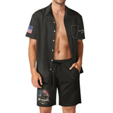 Two Piece Men's Veteran Theme Shorts Shirt Set - Diverse Creations & CompanyTwo Piece Mens Shorts Shirt SetXS