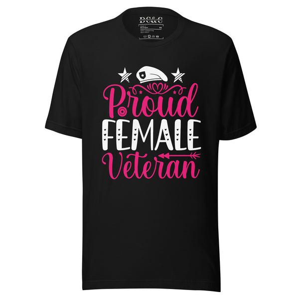 Bella canvas Proud female veteran 