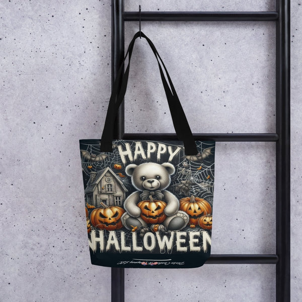 Vintage Halloween Bear Tote Bag - Diverse Creations & CompanyHalloween tote bag