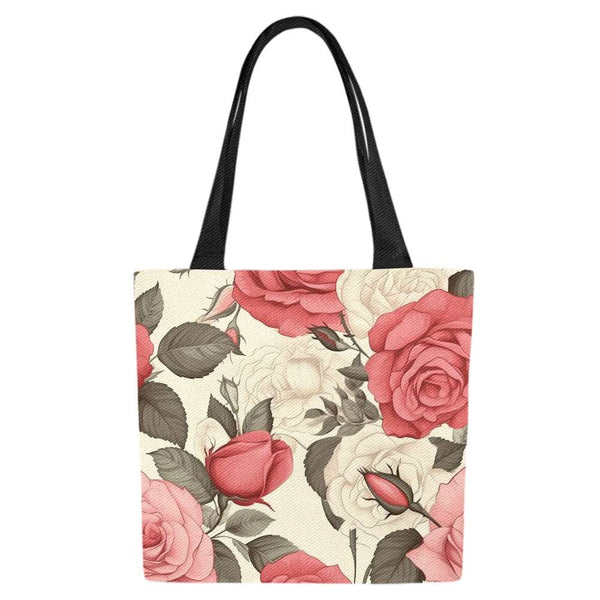 Flower Canvas Tote Bag (Set of 2)