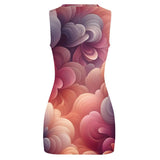 Gradient Abstract Navel-Baring Mini Skirt Diverse Creations & Company