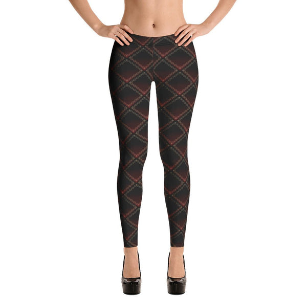 Pattern Red and Green Leggings 