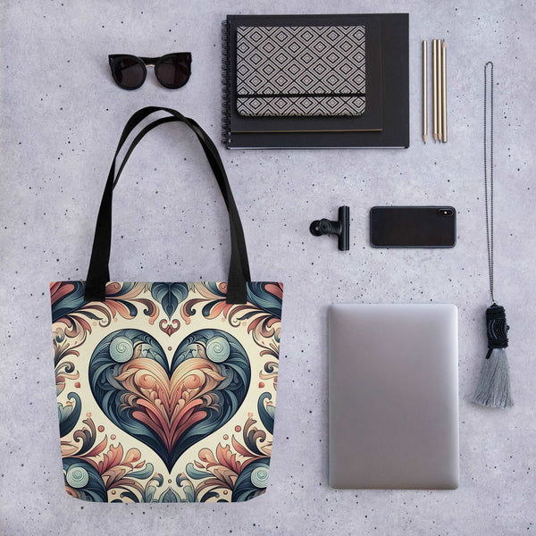 Heart Theme Tote bag