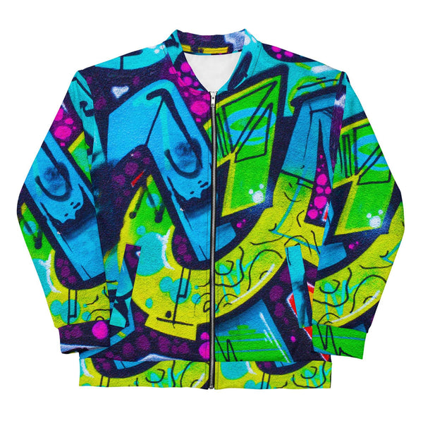 Unisex Graffiti Bomber Jacket