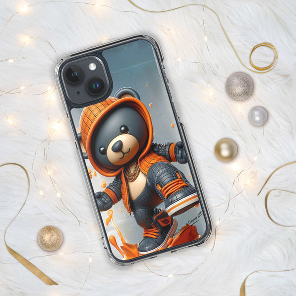 Hip Hop Teddy Bear Clear Case for iPhone®