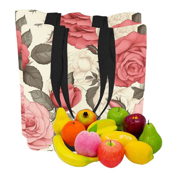 Flower Canvas Tote Bag (Set of 2)