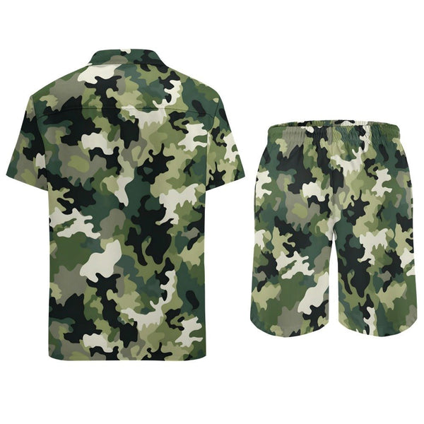 Digital Green Camouflage Two Piece Set - Diverse Creations & CompanyMens Two Piece OutfitXS