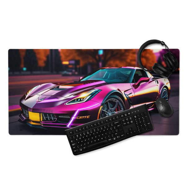 Custom Purple Sports Car Gaming mouse pad