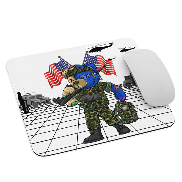 Military Bear Mouse Pad