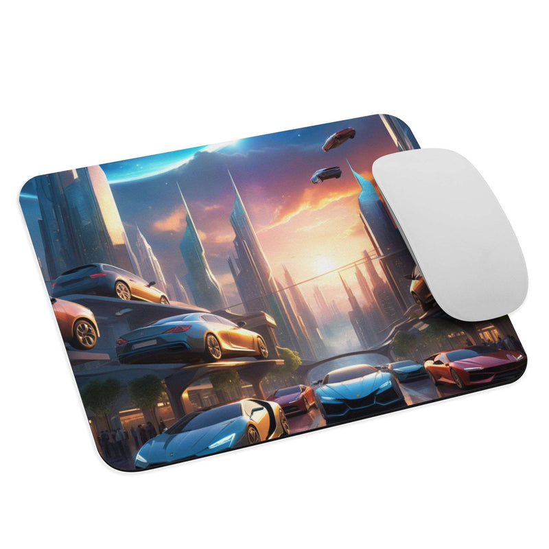 fantasy art 3d futuristic buildings mouse pad 