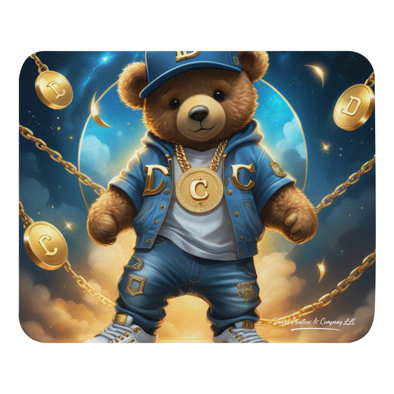 Custom Fantasy Hip Hop Bear Mouse Pad