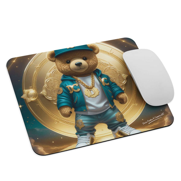 custom designed hip hop teddy bear  mouse pad 