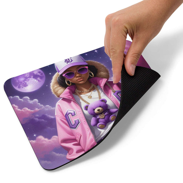 Girl Purple  Mouse Pad